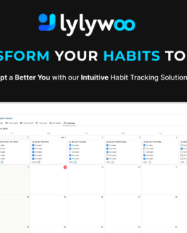 Habit Tracker Notion Template